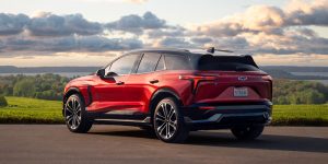 2026 Red Chevrolet Blazer EV Parked in Open Ground