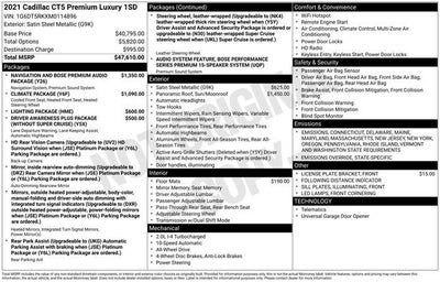 2021 Cadillac CT5 Premium Luxury