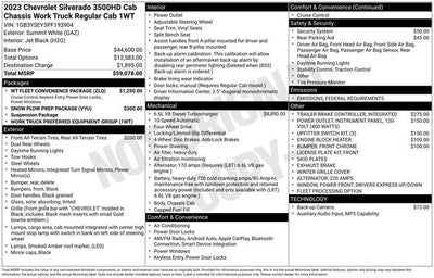 2023 Chevrolet Silverado 3500 HD Chassis Cab Work Truck