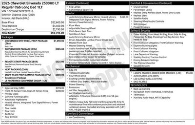 2026 Chevrolet Silverado 2500 HD LT