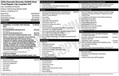 2026 Chevrolet Silverado 3500 HD WT