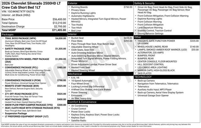 2026 Chevrolet Silverado 2500 HD LT