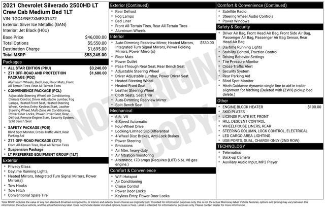 2021 Chevrolet Silverado 2500 HD LT