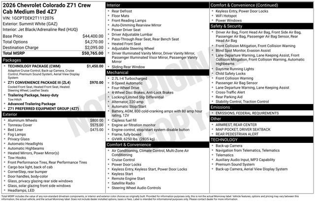 2026 Chevrolet Colorado Z71