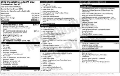 2026 Chevrolet Colorado Z71