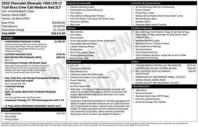 2022 Chevrolet Silverado 1500 LTD LT Trail Boss