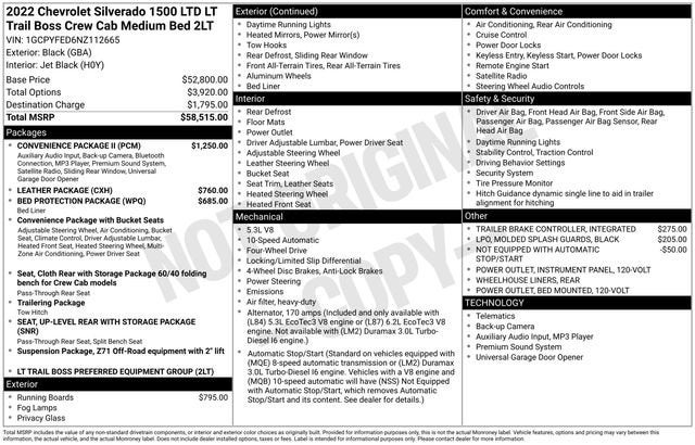 2022 Chevrolet Silverado 1500 LTD LT Trail Boss