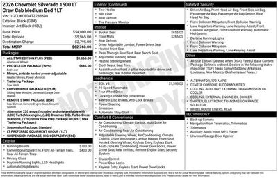 2026 Chevrolet Silverado 1500 LT