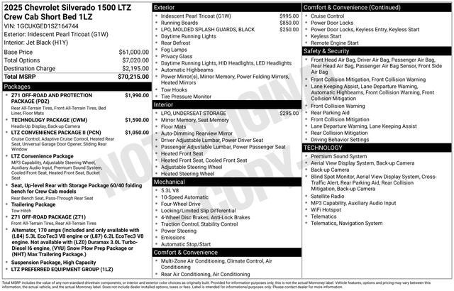 2025 Chevrolet Silverado 1500 LTZ