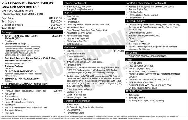 2021 Chevrolet Silverado 1500 RST