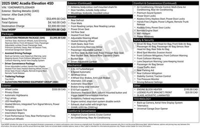 2025 GMC Acadia Elevation