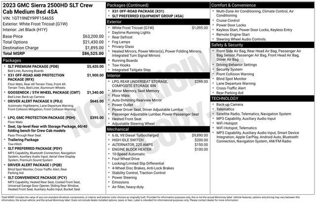 2023 GMC Sierra 2500 HD SLT