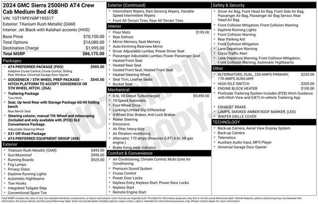 2024 GMC Sierra 2500 HD AT4