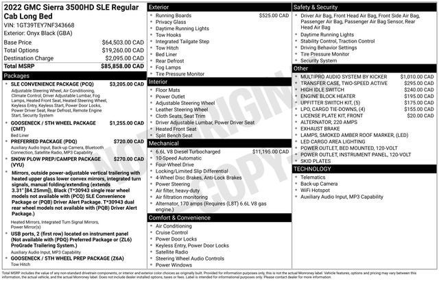 2022 GMC Sierra 3500 HD SLE