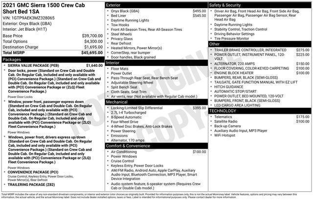 2021 GMC Sierra 1500 Sierra