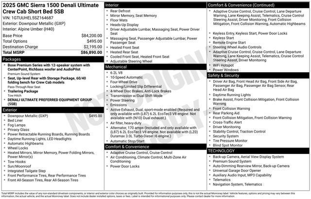 2025 GMC Sierra 1500 Denali Ultimate