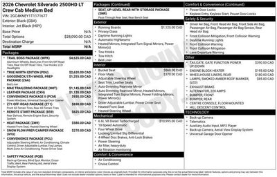 2026 Chevrolet Silverado 2500 HD LT