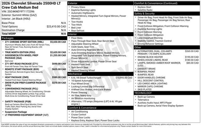 2026 Chevrolet Silverado 2500 HD LT