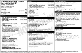 2026 Chevrolet Silverado 1500 RST