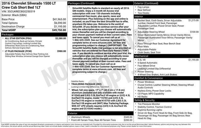 2016 Chevrolet Silverado 1500 LT
