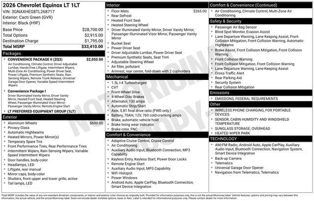 2026 Chevrolet Equinox LT
