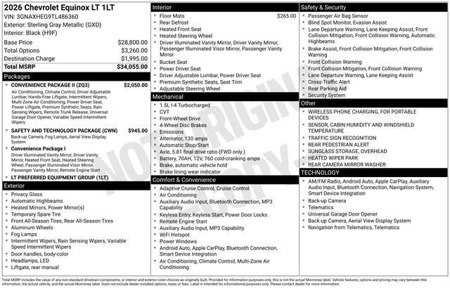 2026 Chevrolet Equinox LT