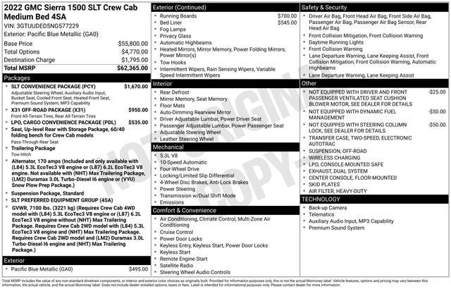 2022 GMC Sierra 1500 SLT