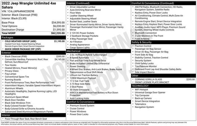 2022 Jeep Wrangler 4xe Unlimited Sahara