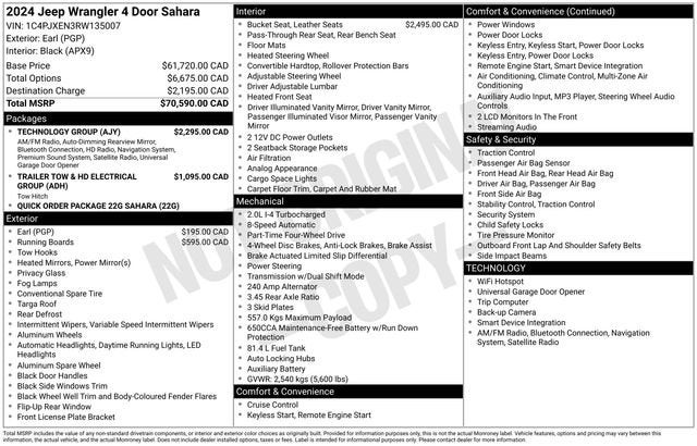 2024 Jeep Wrangler Sahara