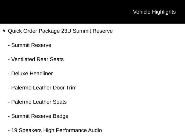 2023 Jeep Grand Cherokee L Summit Reserve 4x4