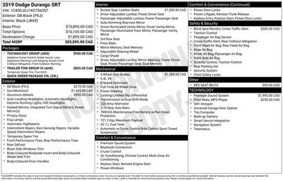 2019 Dodge Durango SRT