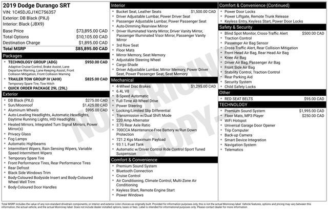 2019 Dodge Durango SRT