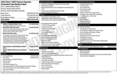 2022 RAM 1500 Classic Express