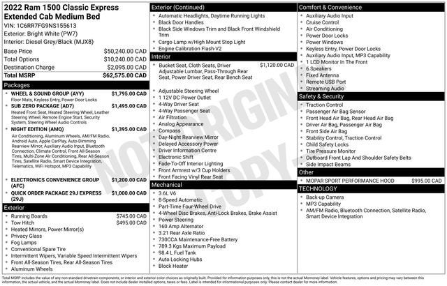 2022 RAM 1500 Classic Express