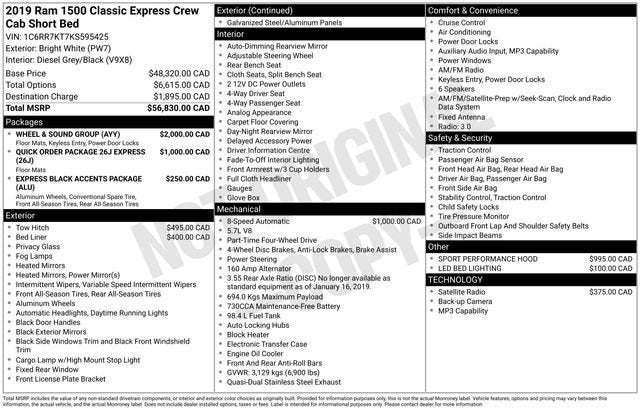 2019 RAM 1500 Classic Express