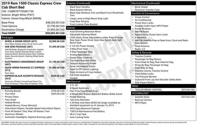 2019 RAM 1500 Classic Express