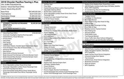 2018 Chrysler Pacifica Touring L Plus