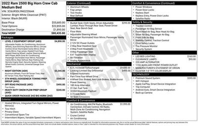 2022 RAM 2500 Big Horn Crew Cab 4x4 6'4" Box