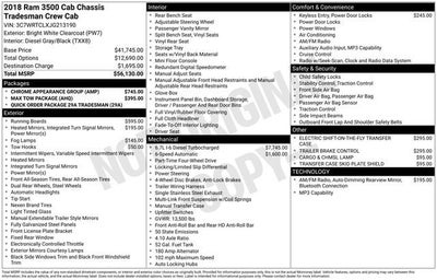 2018 RAM 3500 Chassis Cab Tradesman