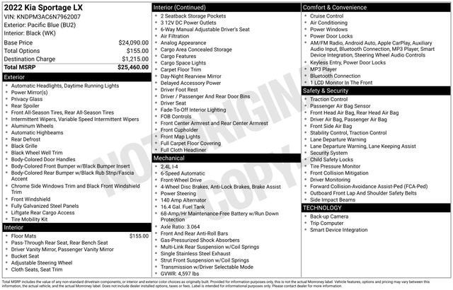 2022 Kia Sportage LX
