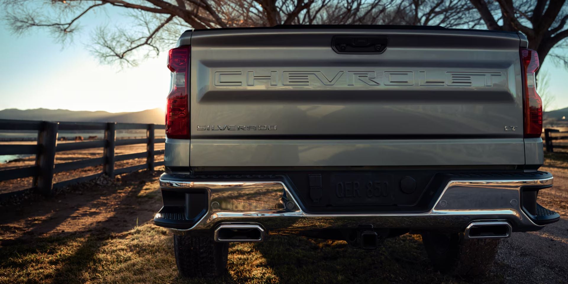 A closeup view of the 2025 Chevy Silverado 1500 rear.